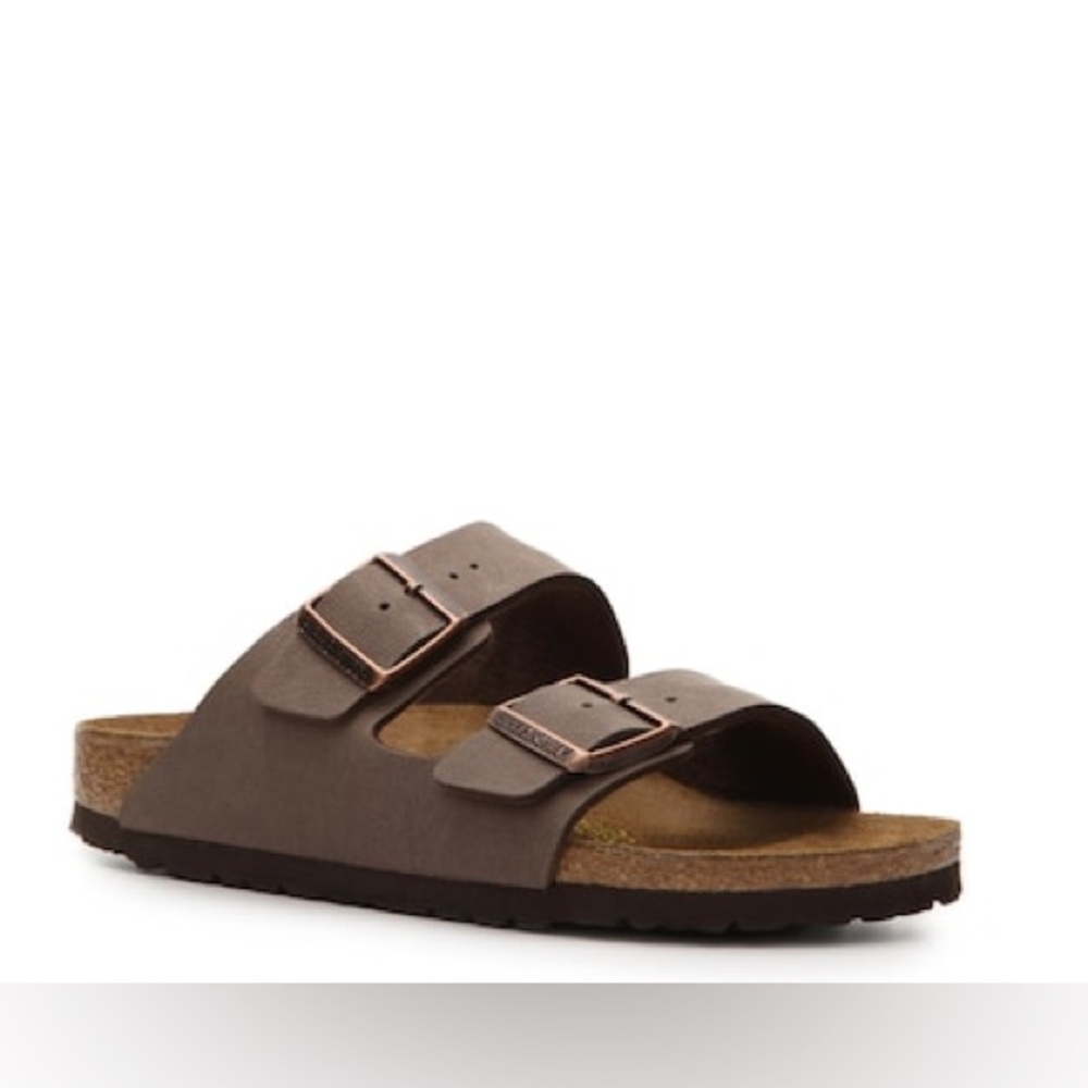Birkenstock‎ Tan Suede Arizona Slides Sz.  42 (W10/10.5)